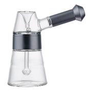 (2IN1 PIPE) 4.5" NEVERXHALE CNC PIPE BUBBLER - GREY