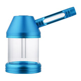 (2IN1 PIPE) 5" NEVERXHALE CNC PIPE XL BUBBLER - BLUE