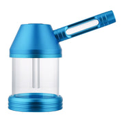 (2IN1 PIPE) 5" NEVERXHALE CNC PIPE XL BUBBLER - BLUE