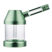 (2IN1 PIPE) 5" NEVERXHALE CNC PIPE XL BUBBLER - GREEN