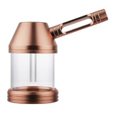 (2IN1 PIPE) 5" NEVERXHALE CNC PIPE XL BUBBLER - ROSE GOLD