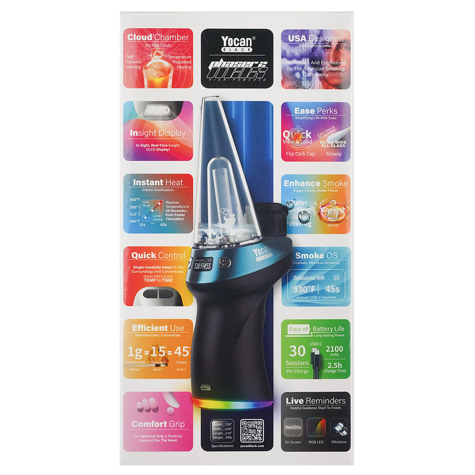 (VAPORIZER) YOCAN BLACK PHASER 2 MAX VAPORIZER - BLUE