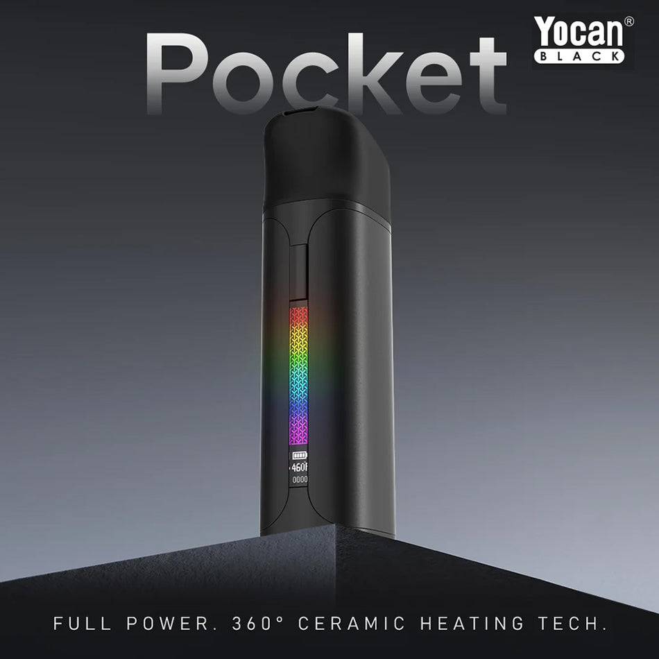 (VAPORIZER) YOCAN BLACK POCKET KIT - JET BLACK