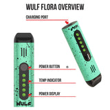 (DRY VAPORIZER) YOCAN WULF FLORA - BLACK GREEN SPATTER