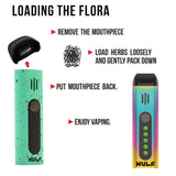 (DRY VAPORIZER) YOCAN WULF FLORA - BLACK GREEN SPATTER