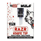 (VAPORIZER) YOCAN WULF RAZR REPLACEMENT KNIFE TIP 2CT