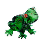 (HAND PIPE) 3" GREEN FROG SPOON PIPE