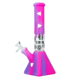 (SILICONE) STRATUS BEE WATER PIPE PYRAMID BOTTOM - BUBBLEGUM