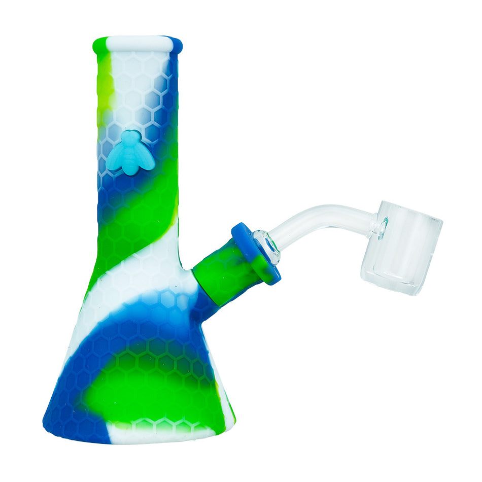 (SILICONE) 5.5" STRATUS TRAVELER 2 IN 1 WATER PIPE - SEATTLE