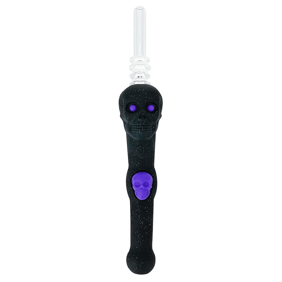 (SILICONE) STRATUS 7 INCH SKULL DIPPER NC - PANTHER BLACK