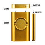 (DUGOUT) CHROMIUM CRUSHER WITH GRINDER - GOLD