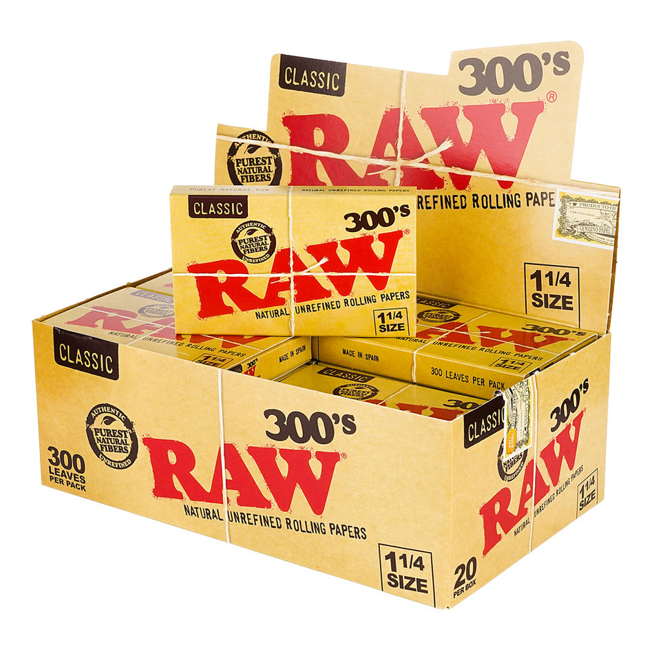 (PAPER) RAW PAPER CLASSIC CRESELESS 300'S - 1 1/4 20CT