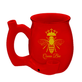 (CERAMIC PIPE) CERAMIC MUG CUP PIPE - "BEE" RED GOLD