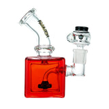 (FREEZABLE) KRAVE 6" CUBE WATER PIPE - RED