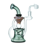 (RECYCLER) 7.5" 4 JOINT RECYCLER - BLACK JADE PINK