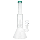 (WATER PIPE) 9.5" GLOW - TEAL