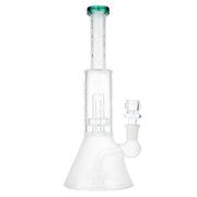 (WATER PIPE) 9.5" GLOW - TEAL