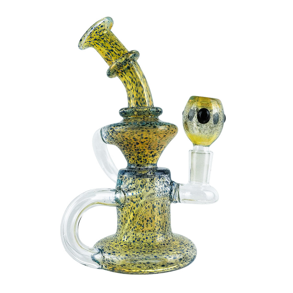 (RECYCLER) 7.5" DOTTED COLOR RECYCLER - BLUE