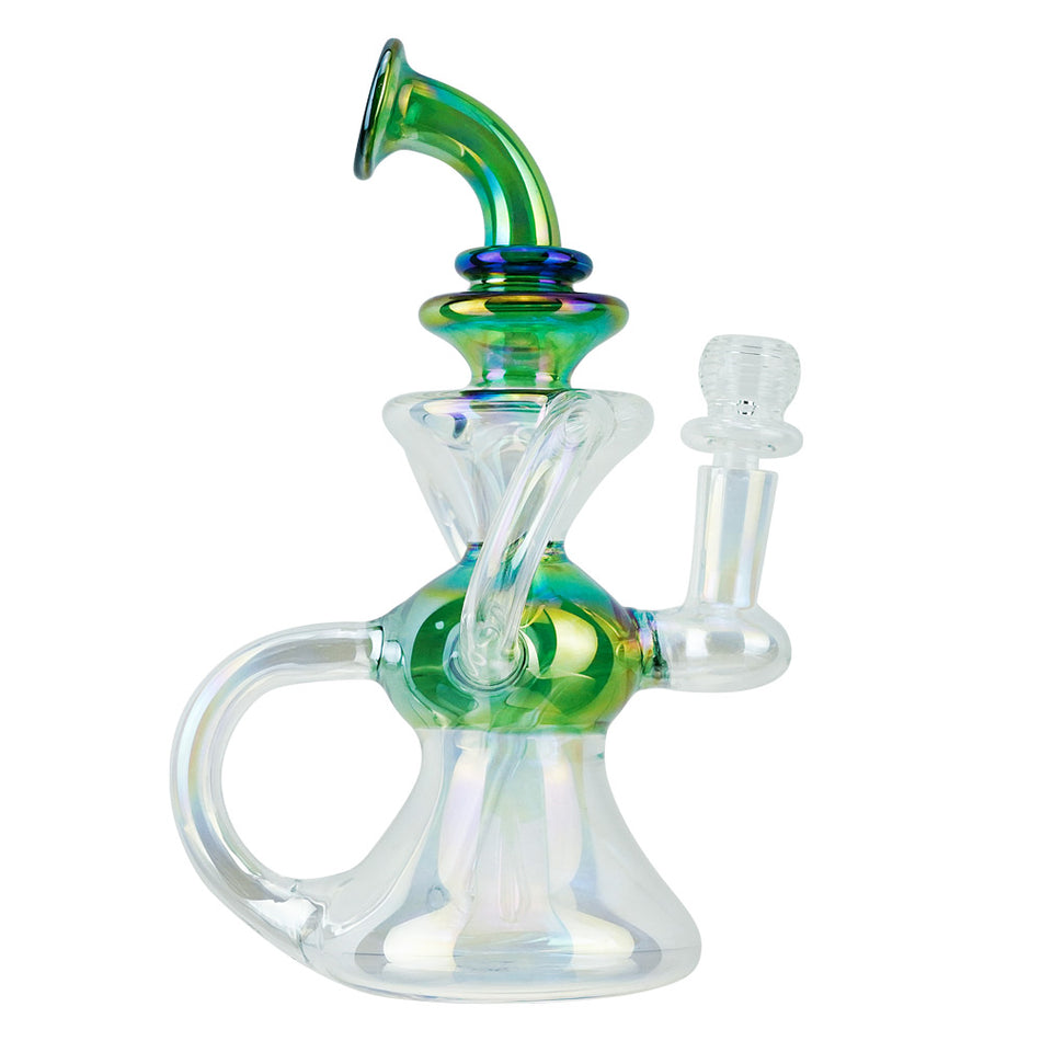 (RECYCLER) 8.5" SHINY RECYCLER - GREEN