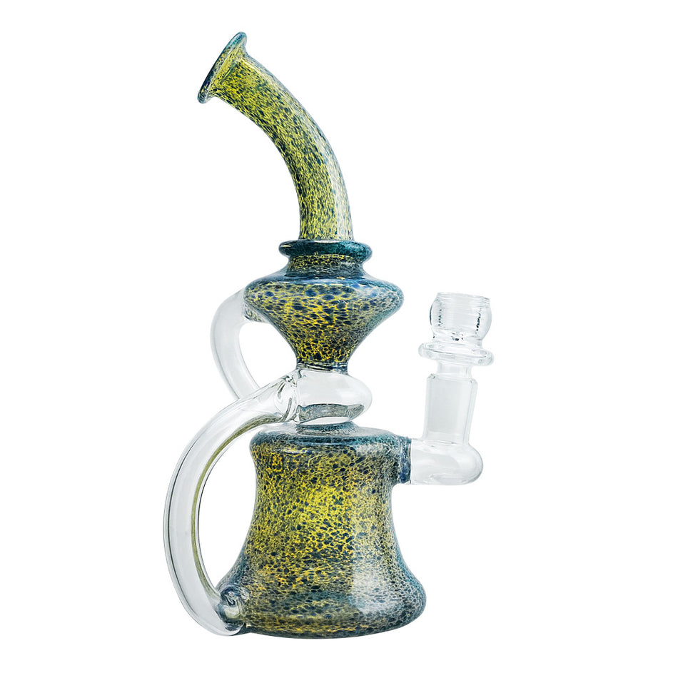 (RECYCLER) 8" DOTTED COLOR RECYCLER - BLUE