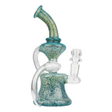 (RECYCLER) 8" DOTTED COLOR RECYCLER - TEAL