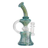 (RECYCLER) 8" DOTTED COLOR RECYCLER - TEAL