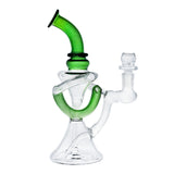 (RECYCLER) 8.5" WATER PIPE - GREEN