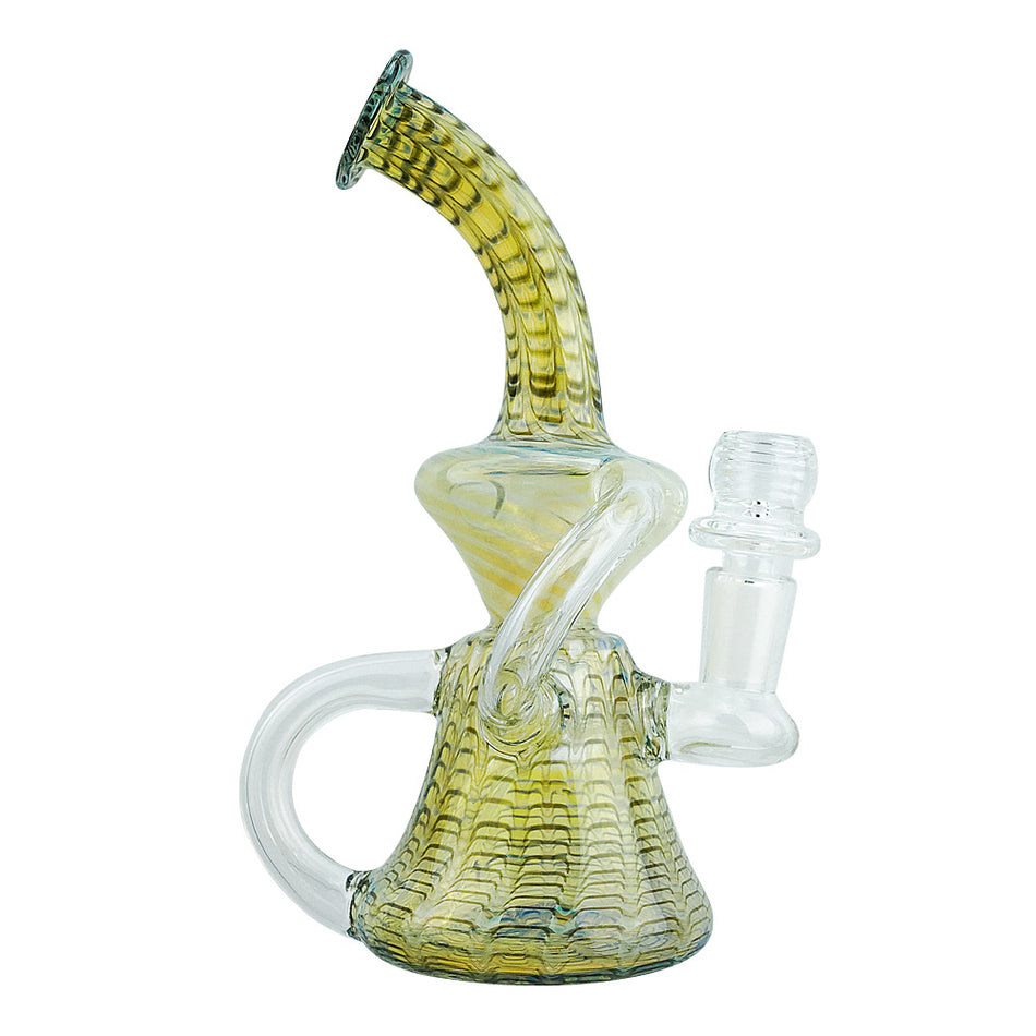 (RECYCLER) 8" RECYCLER FEATHER STYLE - BLACK