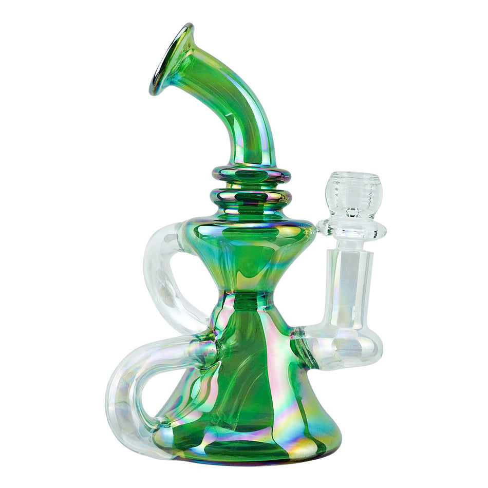 (RECYCLER) 6.5" SHINY RECYCLER - GREEN