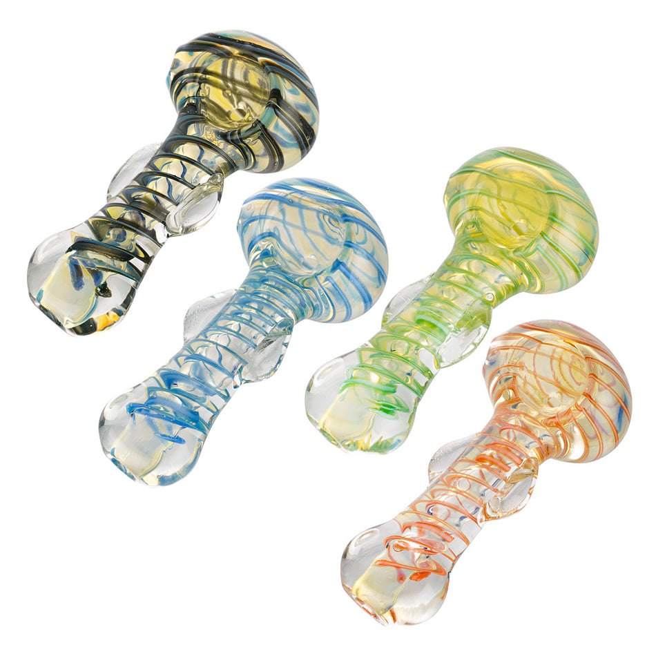 (HAND PIPE) 3.5" WINGS WITH COLOR CHANGE - BLUE