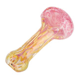 (HAND PIPE) 4" ROSEGOLD HONEYCOMB HEAD SPOON PIPE