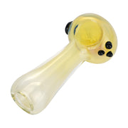 (HAND PIPE) 3.5" SIDE TO SIDE SPOON PIPE - BLACK