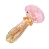 (HAND PIPE) 4" HONEYCOMB BOWL - PINK