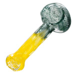 (HAND PIPE) 3" 2 TONES FRIT SPOON PIPE - ASSORTED COLOR