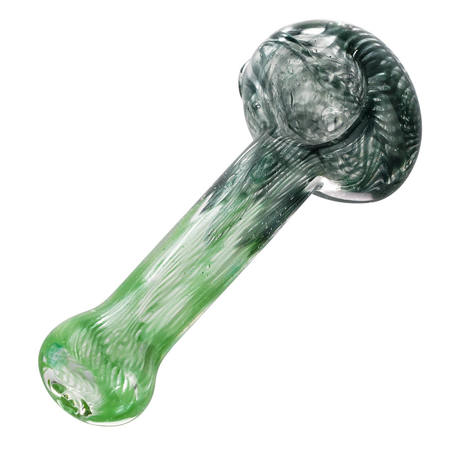 (HAND PIPE) 3" 2 TONES FRIT SPOON PIPE - ASSORTED COLOR