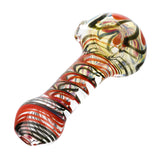 (HAND PIPE) 3.5" TWISTED COLOR - RED