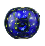 (HAND PIPE ) 4" COLOR TUBE WITH GOLD DOTS - BLUE