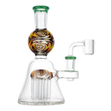 (RIG) 7 INCH SPHERE ON BODY WATER PIPE - GREEN