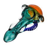 (HAND PIPE ) 3.5" HONEYCOMB HEAD TAIL DESIGN - TEAL