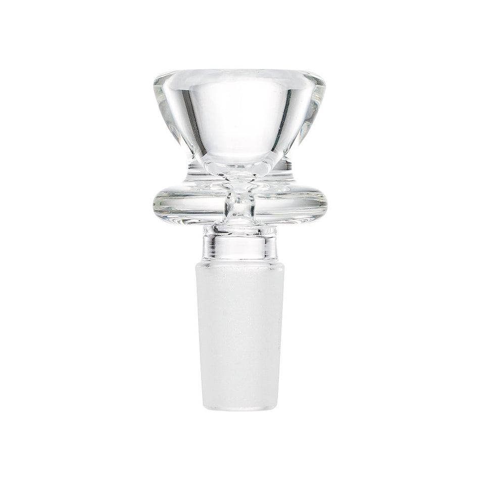 (BOWL) 14MM GOG BOWL STEM CONE WITH RING - CLEAR