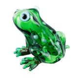 (HAND PIPE) 3" GREEN FROG SPOON PIPE