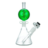 (FREEZABLE) KRAVE 10" DOME WATER PIPE - GREEN