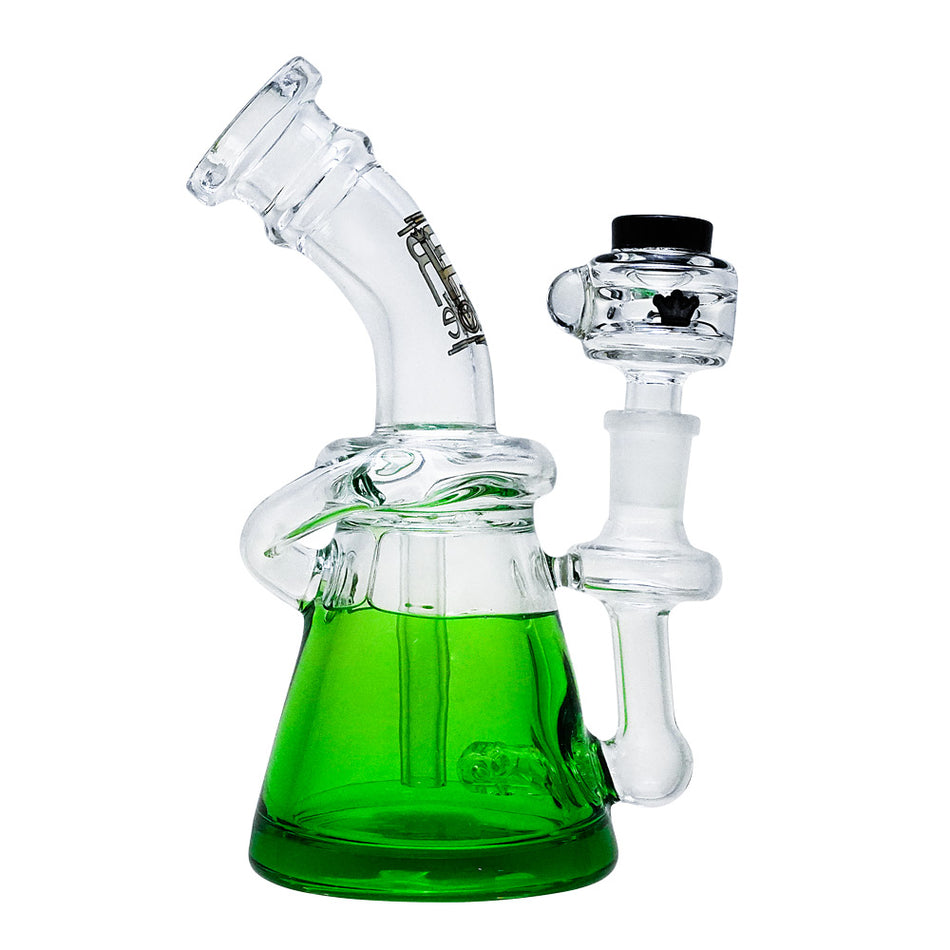 (FREEZABLE) KRAVE 7" GRIP WATER PIPE - GREEN