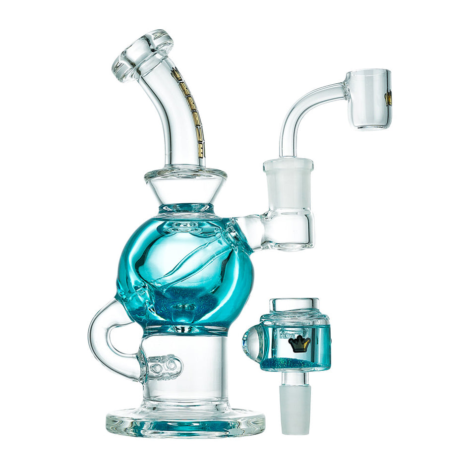 (FREEZABLE) KRAVE 8" RECYCLER - SLIME TEAL
