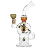 (WATER PIPE) 10" STRATUS HONEYCOMB - HONEY CLEAR