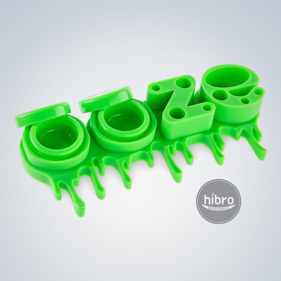 (SILICONE) OOZE STASH STATION - LIME GREEN