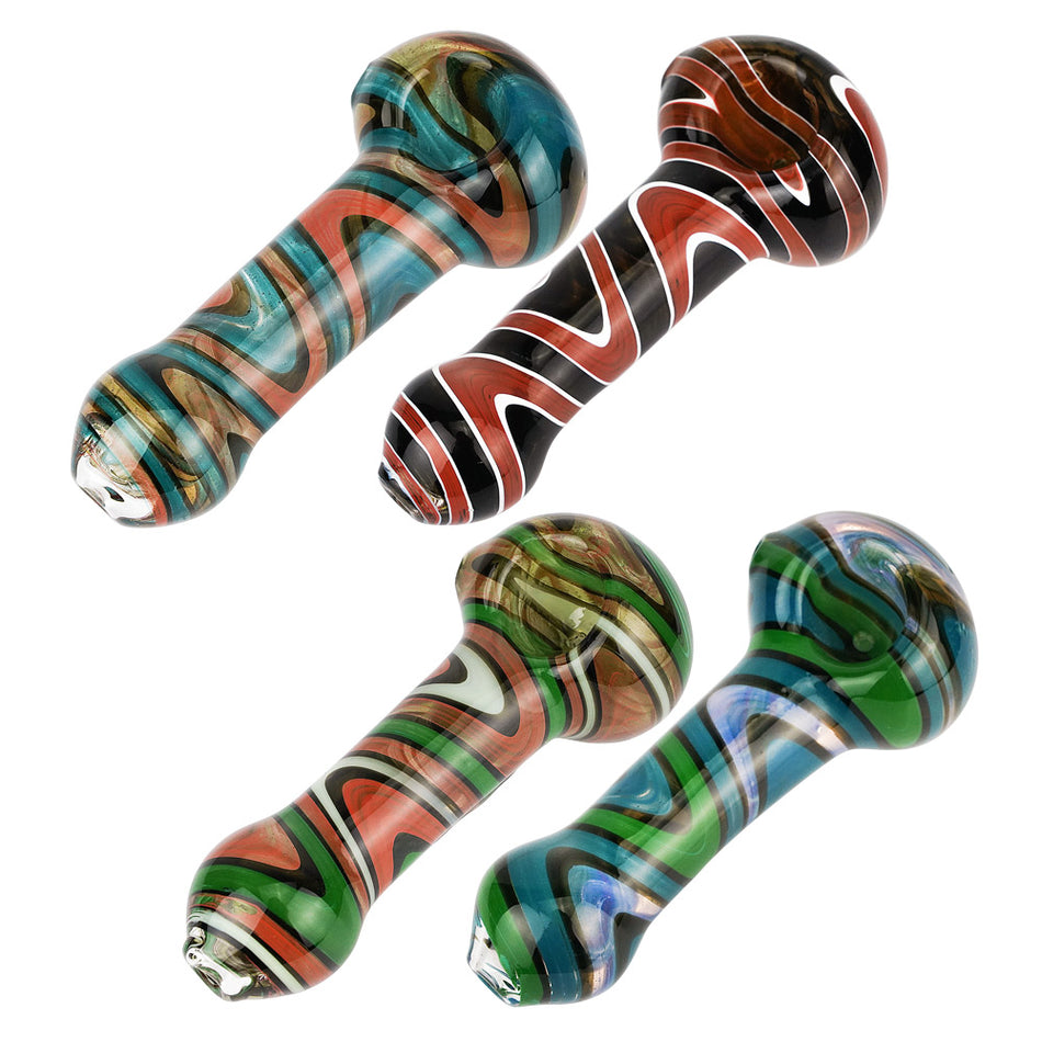 (HAND PIPE) 4" WAVE COLOR LINE