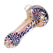 SPOON PIPE 4" HEAVY IO FLOWER DESIGN ON BOWL - ASSORTED COLOR