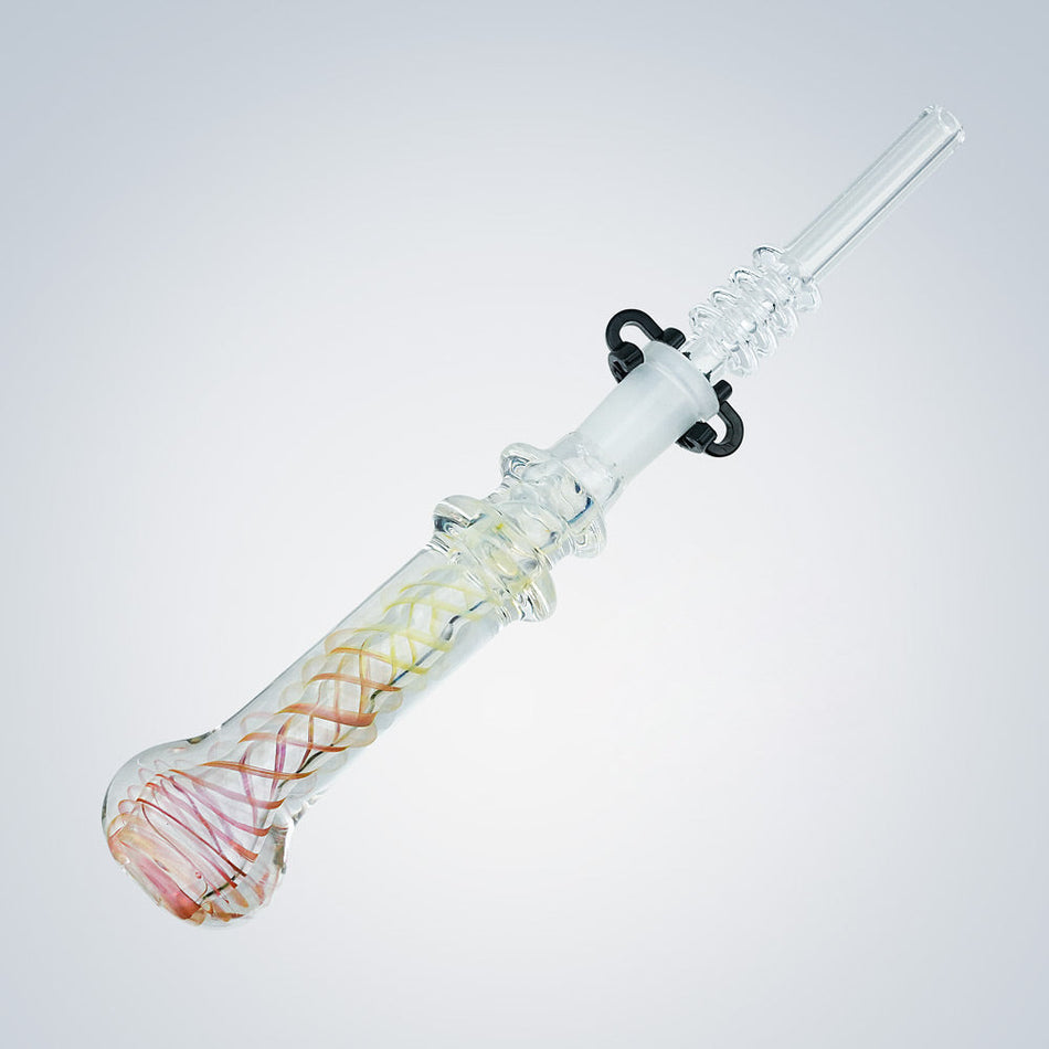 (NECTAR COLLECTOR) NECTAR STRAW 10MM INSIDE DOUBLE SWIRL - ROSEGOLD