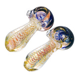 (HAND PIPE ) 4" HEAVY REVERSE GOLD HEAD - ASSORTED